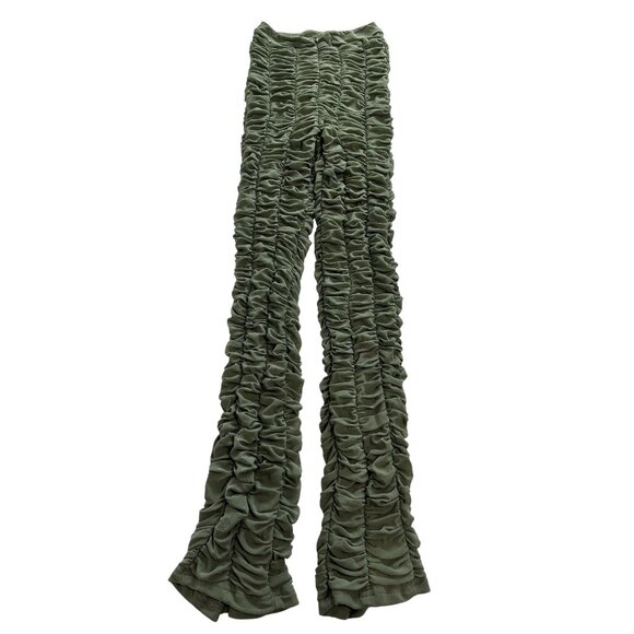 I.AM.GIA Ophelia Ruched Pants in Khaki Green - Picture 1 of 6